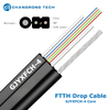 GJYXFCH 1,2,4 c&acirc;ble &agrave; fibre optique FRP non m&eacute;tallique monomode &agrave; 4 cœurs Mini FIG8 FTTH
